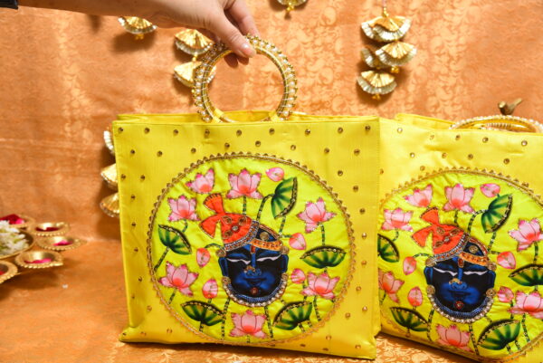 Goodies Bag (Shree Nath ji theme) (Yellow) - Image 2