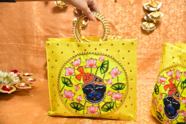 Goodies Bag (Shree Nath ji theme) (Yellow) - Image 3