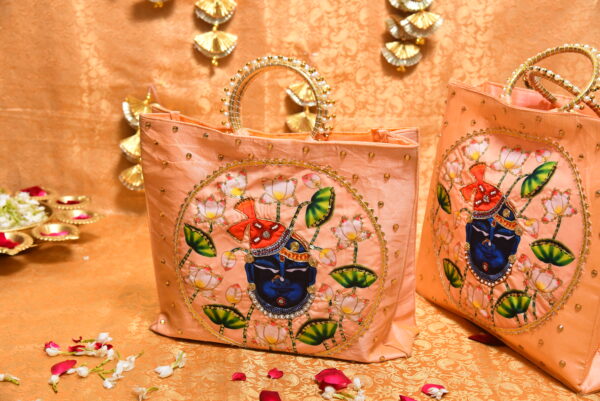 Goodies Bag (Shree Nath ji theme) (Peach) - Image 3