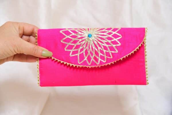 Image of Gotta Embroidery Shagun Envelopes, showcasing intricate traditional Indian patterns and elegant craftsmanship