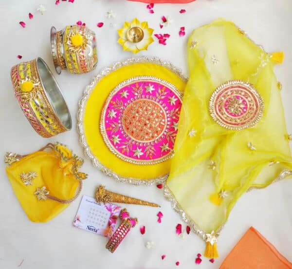 Karwa Chauth Thali Hamper (Yellow)