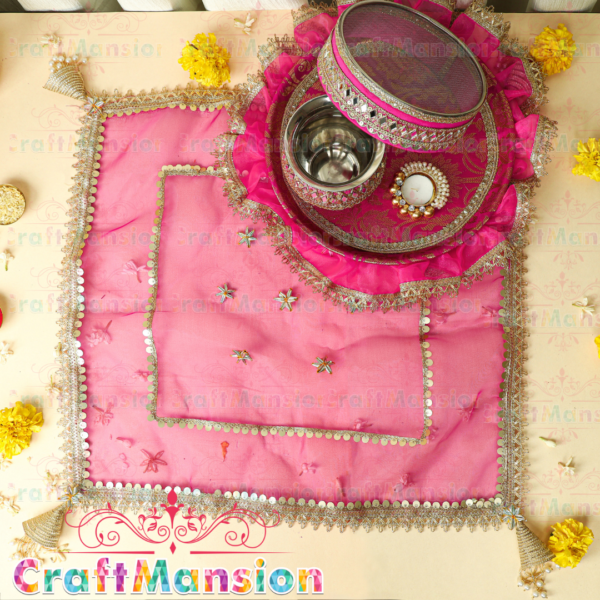 Karwa Chauth Thali Set - KS008(Rani) - Image 4