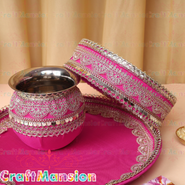 Karwa Chauth Thali Set - KS005(Rani) - Image 3