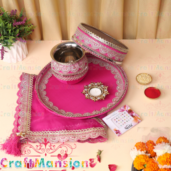 Karwa Chauth Thali Set - KS005(Rani)