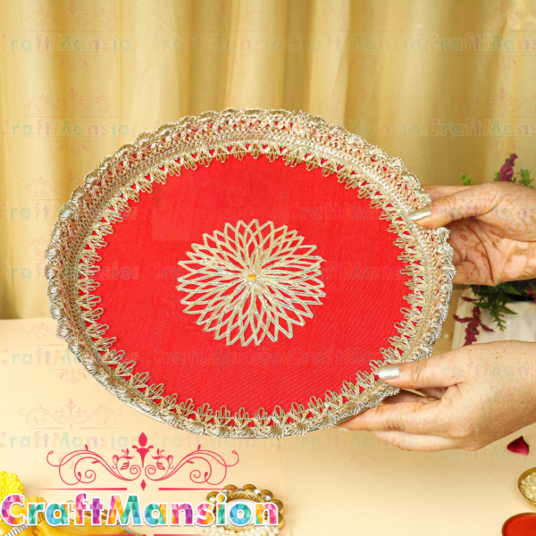 Karwa Chauth Thali Set - KS001(Red) - Image 4