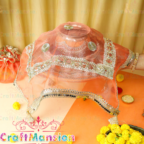 Karva Chauth Thali Set - KS006(Orange) - Image 3