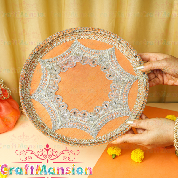 Karva Chauth Thali Set - KS006(Orange) - Image 4