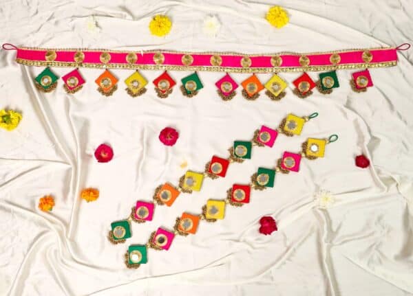 Toran and Wall Hanging Set (multicolor and beads)