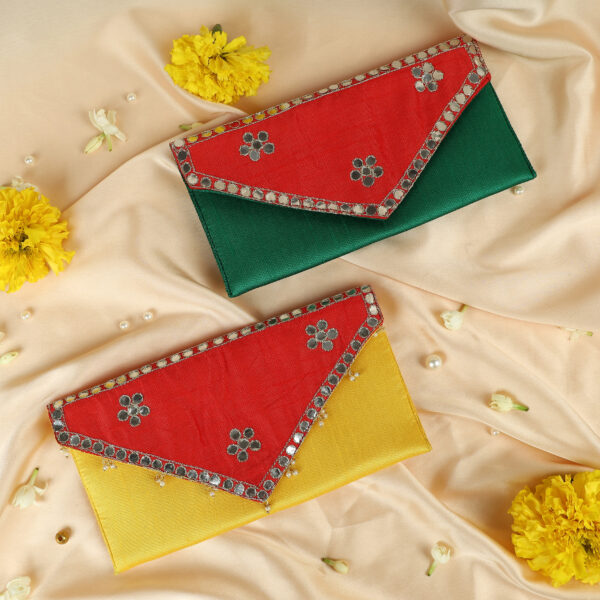 Shagun Envelopes (Sitara) (Red+Green)