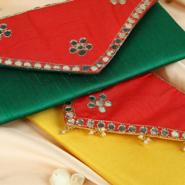 Shagun Envelopes (Sitara) (Red+Green) - Image 3