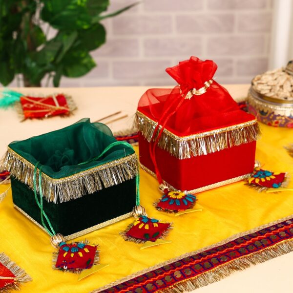 Basket Gotta for Lohari and Sakranti Gift-Yellow - Image 3