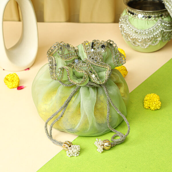 Organza Potli (Green)