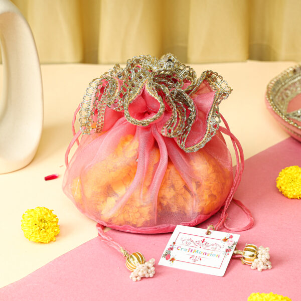 Organza Potli (Pink)